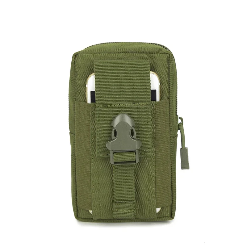 Men Tactical Molle Pouch Belt Waist Pack Bag Phone Pocket EDC Tools Fanny Pack Running Pouch Travel Camping Hunting Soft Back 5