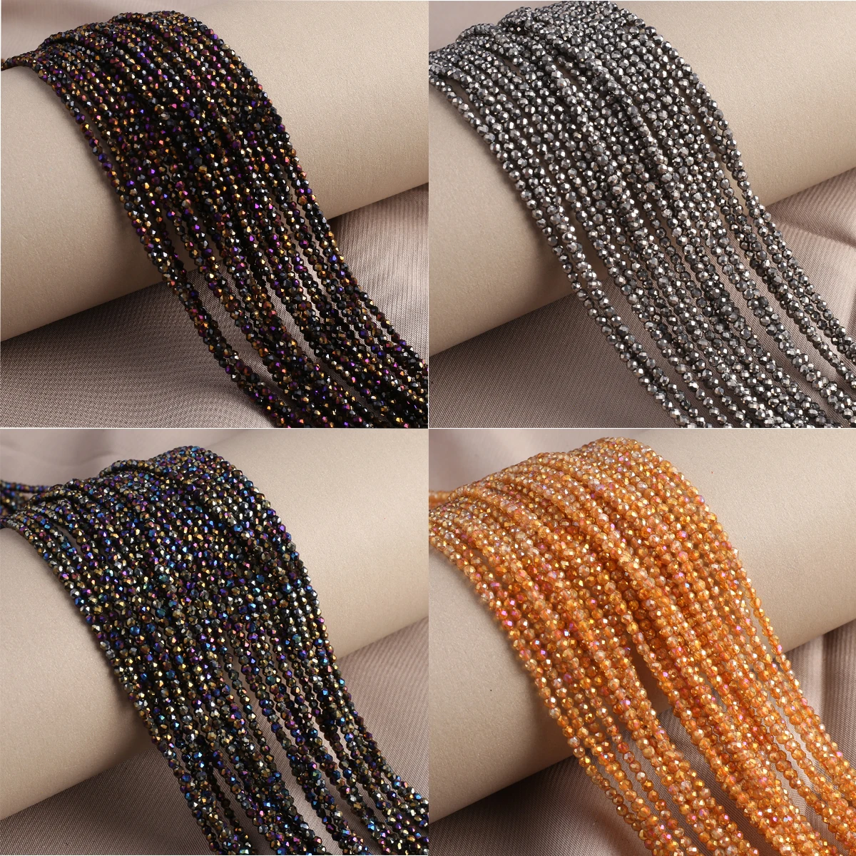 

2/3mm Colored Spinel Cut Small Beads Charm High Quality Isolated Loose Beads DIY Bracelet Necklace Jewelry Accessories Gift