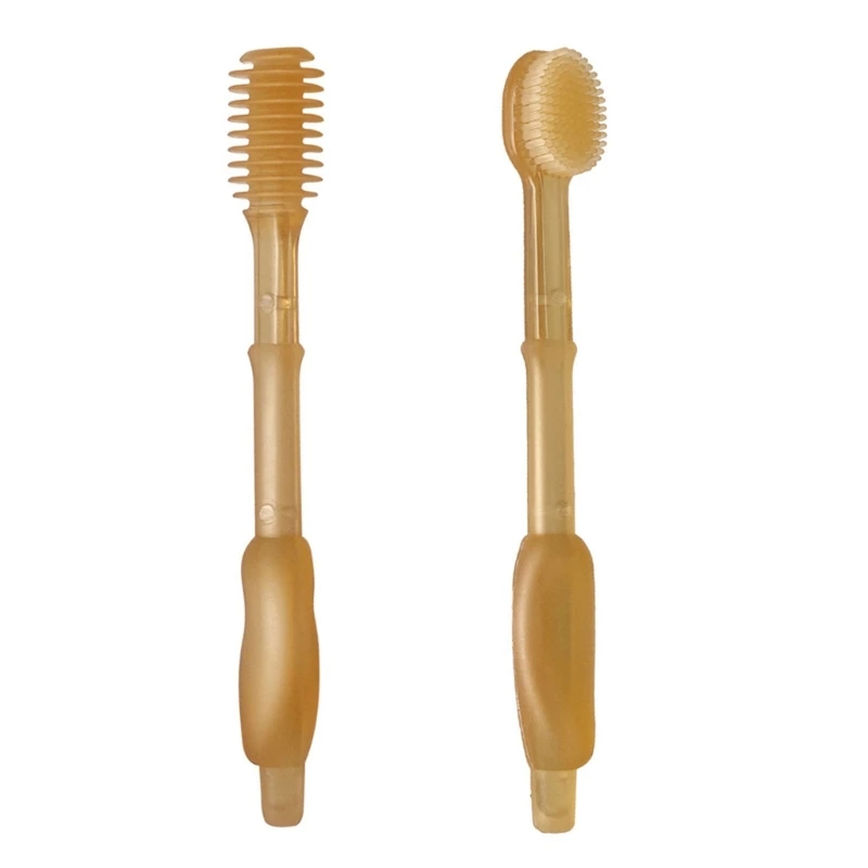 

Infant Toothbrush Baby Soft Bristle Toothbrush Silicone Tongue Brush Cleaning