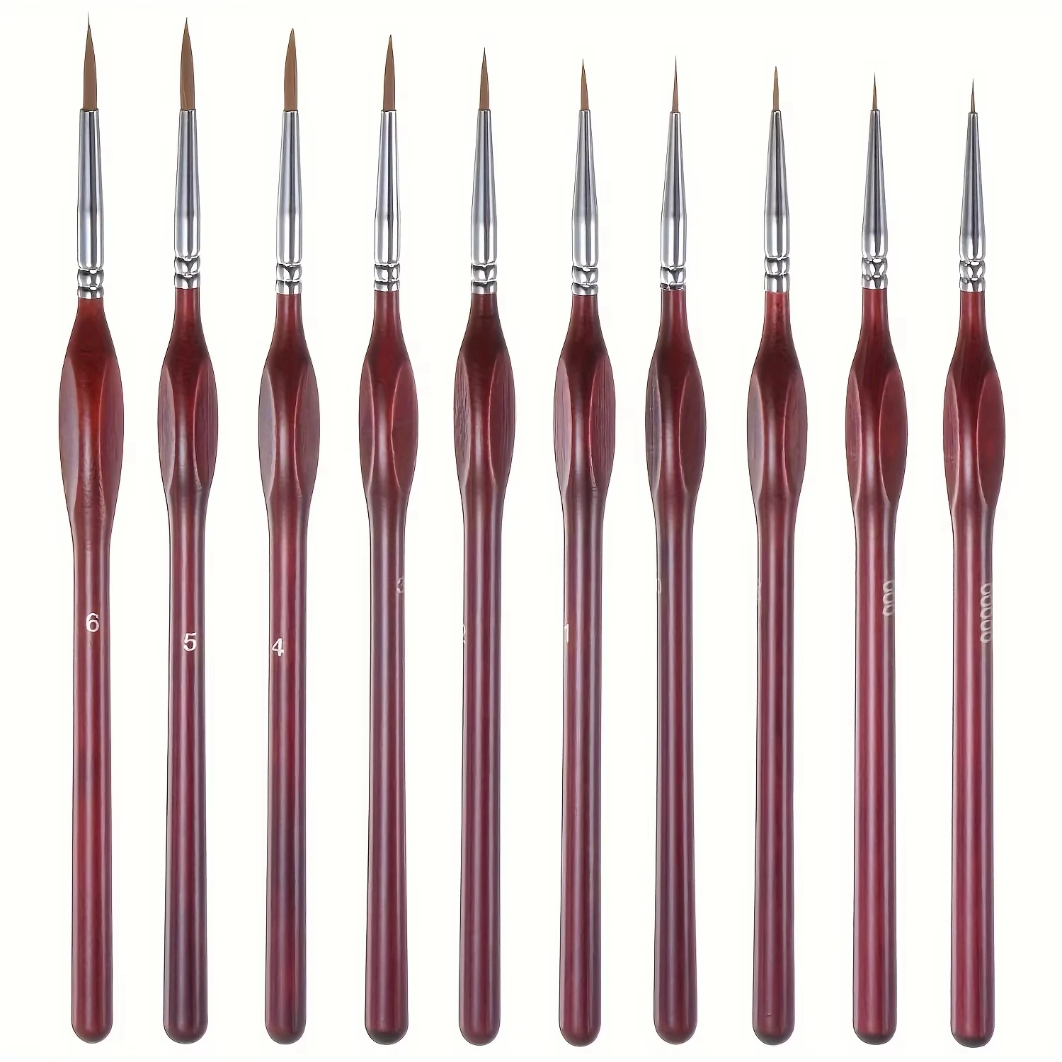 11pcs Watercolor Paint Brush Set for Fine Detail - Durable Miniature Brushes Micro Tips for Warhammer 40K Model & Art Painting 2