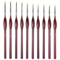 11pcs Watercolor Paint Brush Set for Fine Detail - Durable Miniature Brushes Micro Tips for Warhammer 40K Model & Art Painting 2