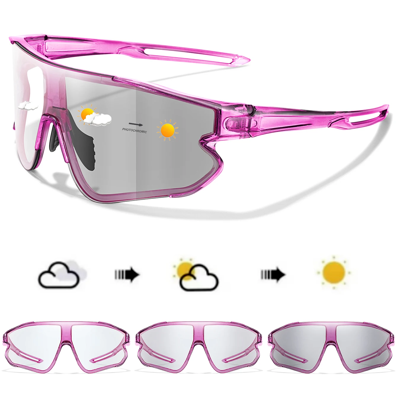 Photochromic Cycling Sunglasses Outdoor Sports