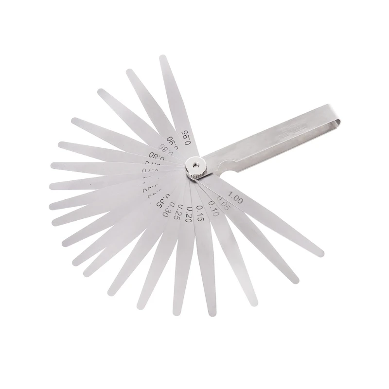 Professional Feeler Gauge Gage Thickness Measurment Tool Metric Gaps Filler Steel Material 0.05-1mm/0.05-1mm/0.04-0.88mm