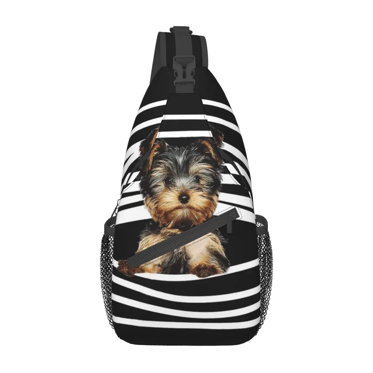 YorkshireTerrierSmallSlingBagChestCrossbodyShoulderBackpack