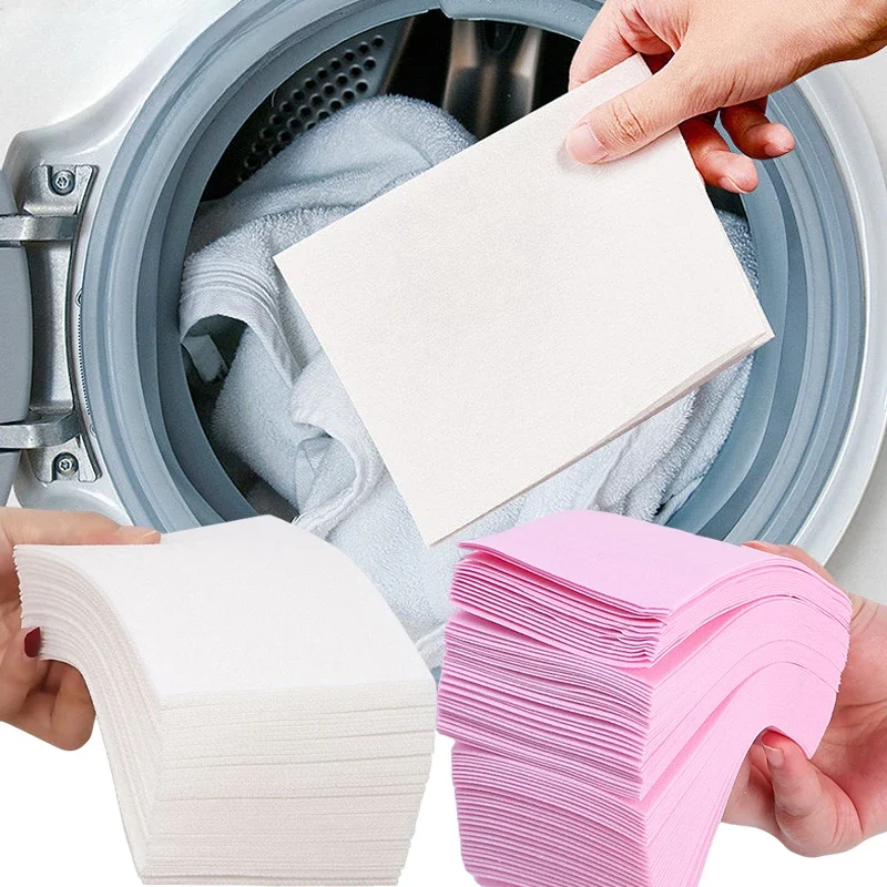 30Pcs Concentrated Laundry Tablets Decontamination Soap Paper Washing Machine Clothes Cleaning Portable For Travel