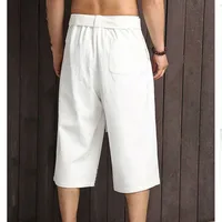 Pantalon traditionnel Kimono japonais pour hommes, vêtements asiatiques, pantalon de bain décontracté, ample, Style japonais, Yukata, pantalon court en lin 4