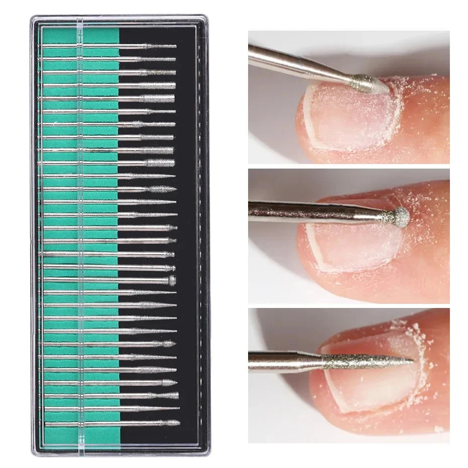 Premium Nail Art Drill Bits Set for Gel Tip Grinding and Polishing