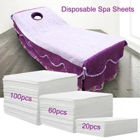 Draps de Spa jetables Non tissés, 20/60/100 pièces, pour Salon de beauté, tatouage, draps fins et épais, respirant, Massage, voyage, hôtel 1