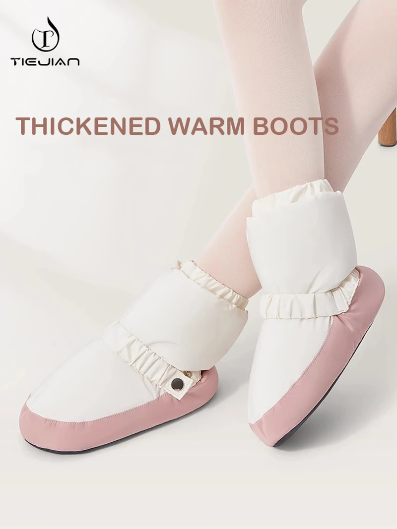 Балетные танцевальные туфли, зимние теплые танцевальные туфли, женская утепленная танцевальная обувь на мягкой подошве, обувь для специальных тренировок для девочек, балетные туфли sh для взрослых