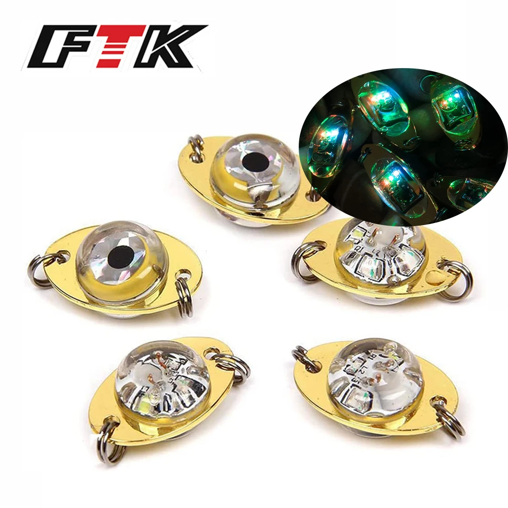 Ftk Led Fishing Lures Kit 1/2/3/4Pcs Deep Drop Fishing Lights Led Cucchiai Da Pesca Luci Lampeggianti Subacquee Traina Halibut Rig