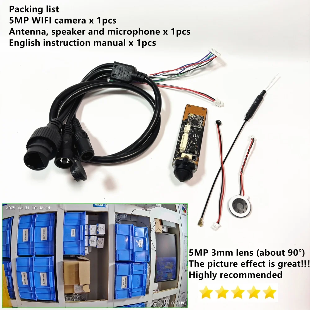 Obiettivo con Foro da 3,7mm 5MP