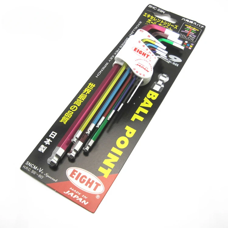 

Импортный шестигранный ключ Baili, восемь цветов, Метрическая удлиненная шаровая Головка, набор строительных арматурных стержней