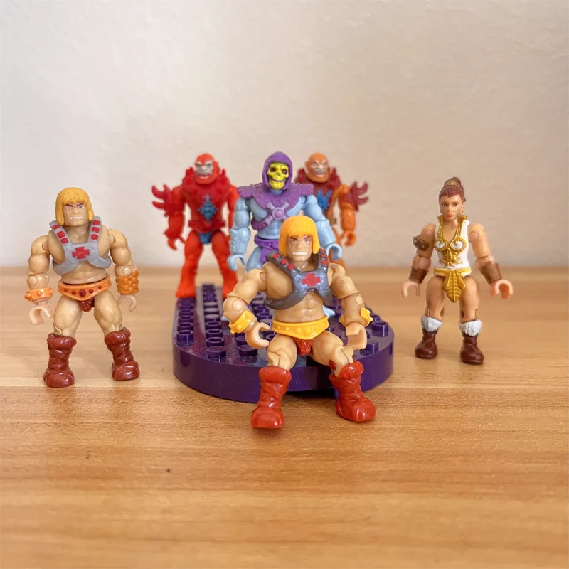 5Cm The Master Of Universe He-Man Battlecat Action Figures Bambole Pvc Kids Collection Queen Marlena Skeletor Model