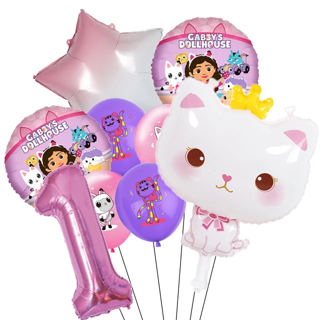 1set Gabby Dollhouse Chats Ballon 12 Pouces Latex Balles Enfants Décoration  De Fête D'anniversaire Bébé Douche Fournitures Hélium Globos Enfants Jouets  - Ballons Et Accessoires - AliExpress