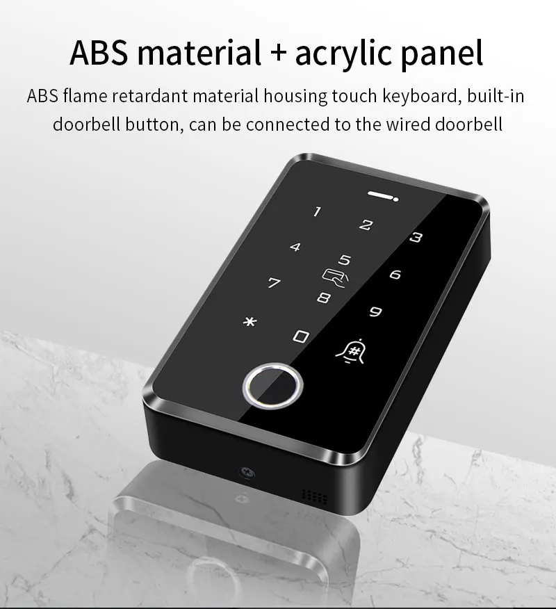 WiFi Tuya Fingerprint Access Controller Outdoor Waterproof Standalone RFID Keypa