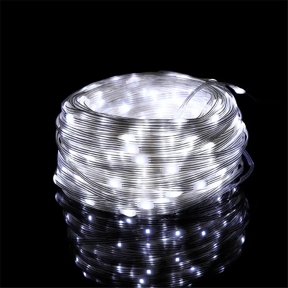 thumbnail image 1 of Guirnalda de luces navideñas para exteriores, 100/150 m, resistente al agua IP67, para decoración de Año Nuevo 2025, 1 of 5