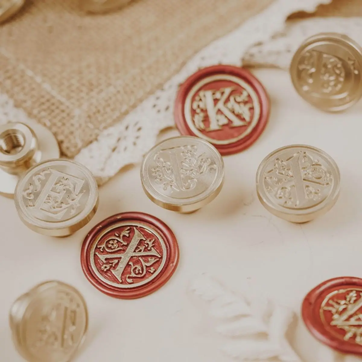 1pc copper English letter seal -A Vintage fire lacquer seal letter envelope wax stamp wedding invitation