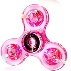 Luminous LED Fidget Spinner - Stress Relief & Party Favor Toy (Pink)