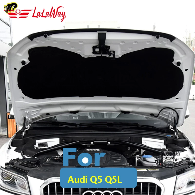 

For Audi Q5 Q5L 2009-2020 2010 11 12 13 14 15 16 17 Car Front Engine Hood Sound Heat Sound Insulation Cotton Pad Soundproof Mat