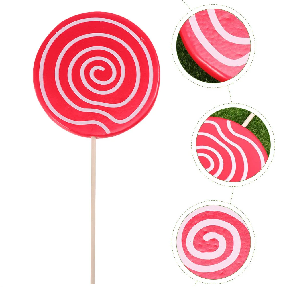 

2/3pcs Simulated Lollipop Prop Fake Lollipop Model Large Candy Ornament Wedding Festival Party Decoration