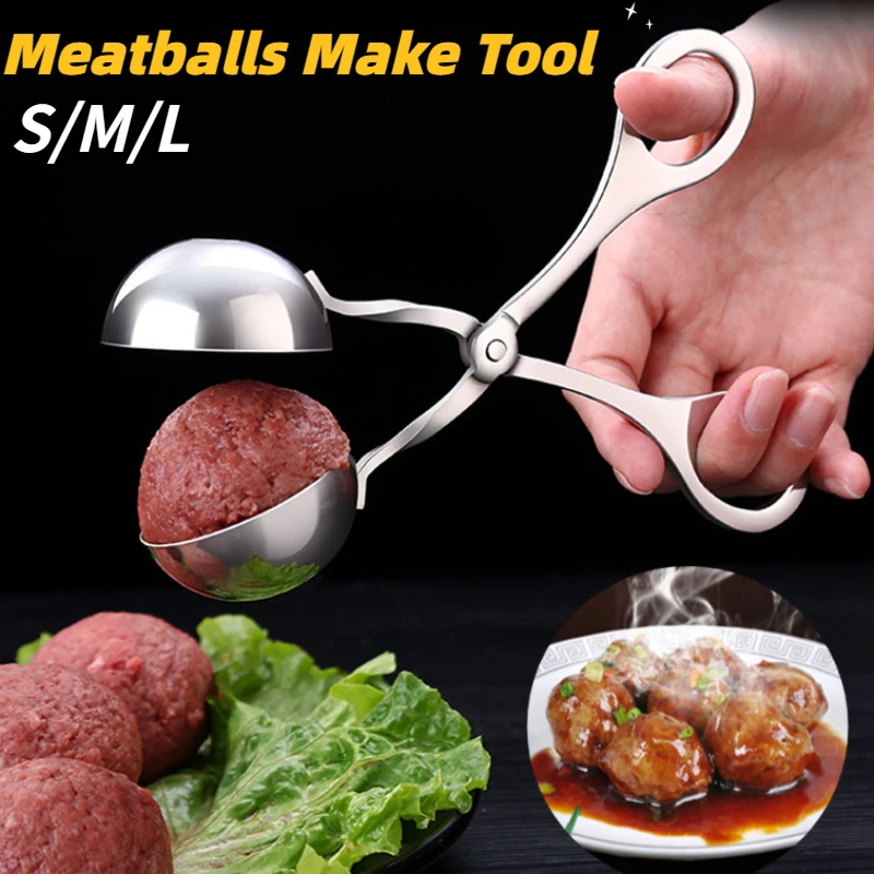 Stainless Steel Meatball Maker Tool Clip Non Stick Stuffed Meat Ball