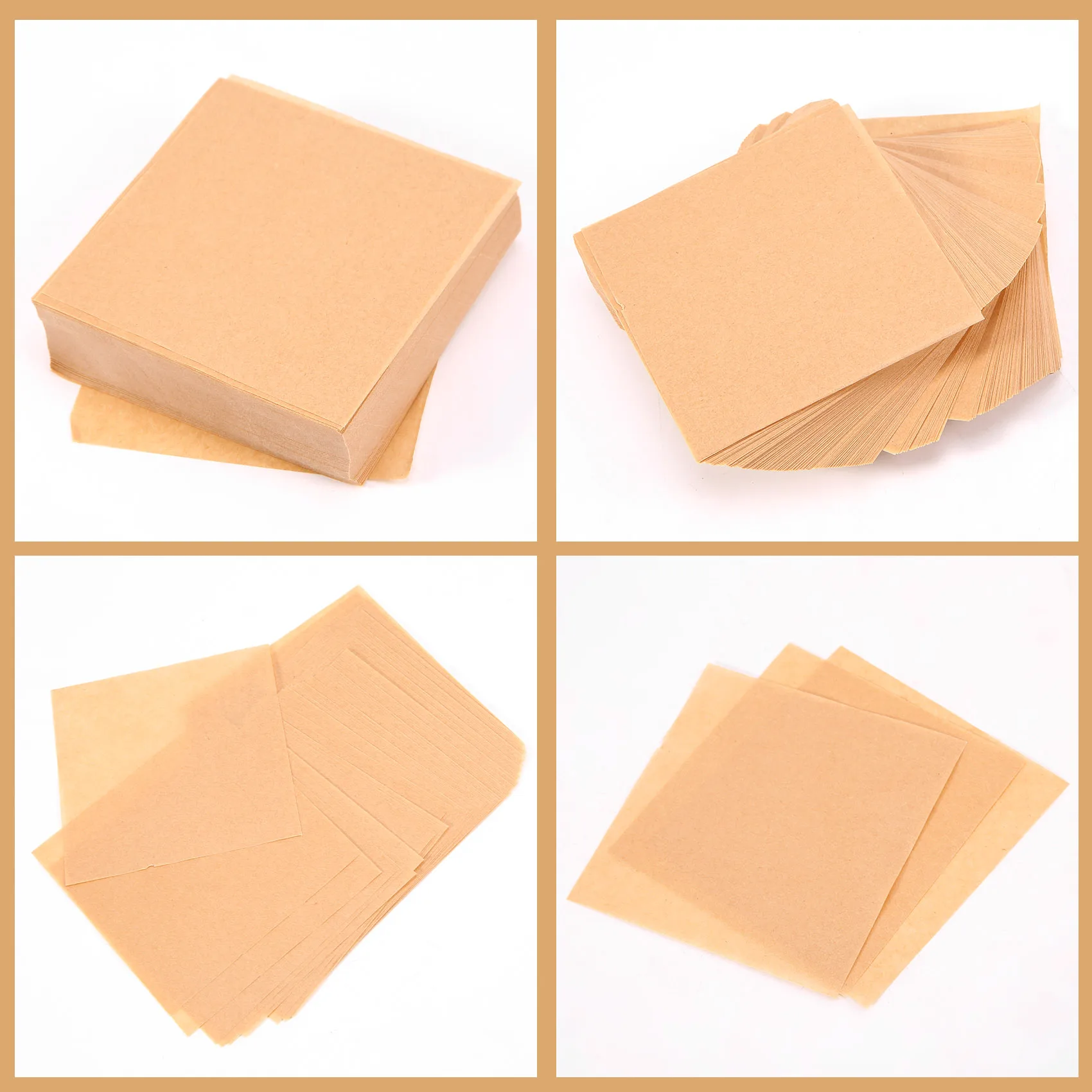 500 Pcs Unbleached Parchment Paper Baking Sheets, Inches Non-Stick Precut Baking Parchment, Perfect for Wrapping