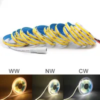 FOB COB LED Strip Lights 12V 2M 3M 5M High Density Flexible Diode Tape Light 3000K 6000K Linear Dimmable 12 Volt Home Decoration 1