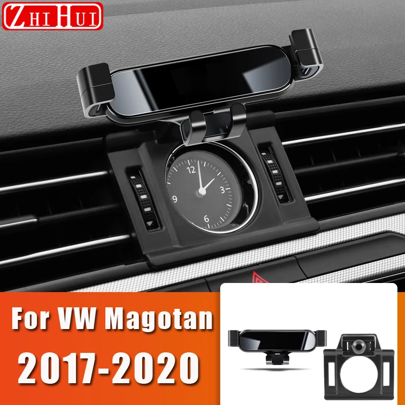 

For Volkswagen VW Magotan Teramont Car Styling Mobile Phone Holder Air Vent Mount Gravity Bracket Stand Auto Accessories