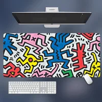 K-Keith Art Haring Cool Beautiful Anime Mouse Pad Mat Size For CSGO Game Player Desktop PC Computer Laptop 2