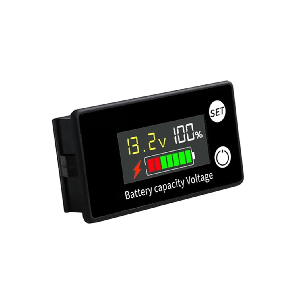 DC 배터리 전압계 DC 8V-100V 용량 표시기 전력계 리튬 LiFePO4 납산 셀 6133A LCD 배터리 용 12V 24V 48V