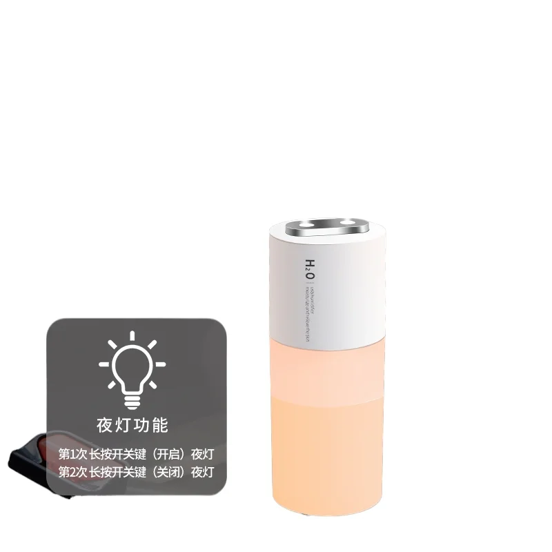 *Car humidifier, double-port spray, air purifier in the car, aromatherapy ambient light can be carried when charging