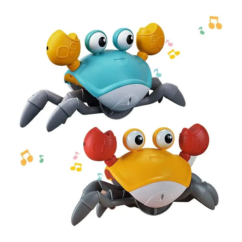 

Baby Crawling Toy Kids Induction Escape Crab Octopus Crawling Toy Simulation Crab Toy with Music and Light For Kids Baby Toddler