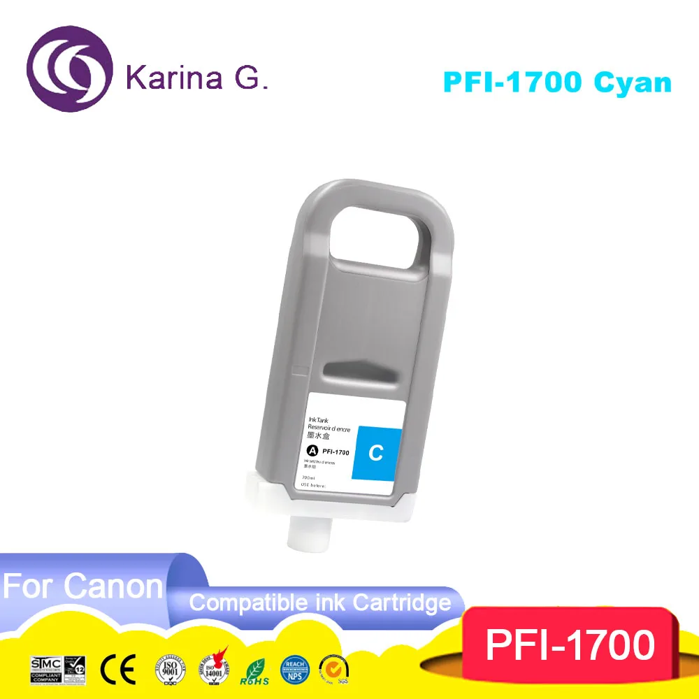 Compatible ink cartridge PFI1700 PFI-1700 100% Compatible for Pro 2000 4000 400