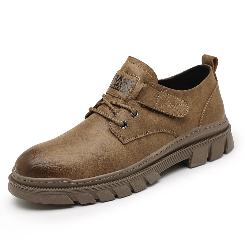 2023 Classic Men's Genuine Leather Shoes Thick Sole Business Shoes Outdoor Men's Casual Shoes Trend Men's Hiking Travel Shoes