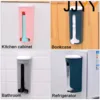 JJYY Punch-free Kitchen Flip Garbage Bag Storage Box Plastic Bag Finishing Storage Box Bag Detachable Wall-mounted Storage 3