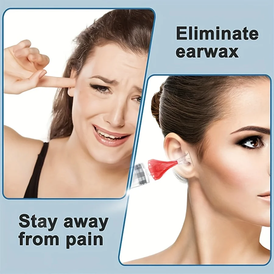 Ear Wax Cleaner Ear Wax Removal Rinse Syringe Tool Kit Ear Syringe Replacement Tip Nozzle