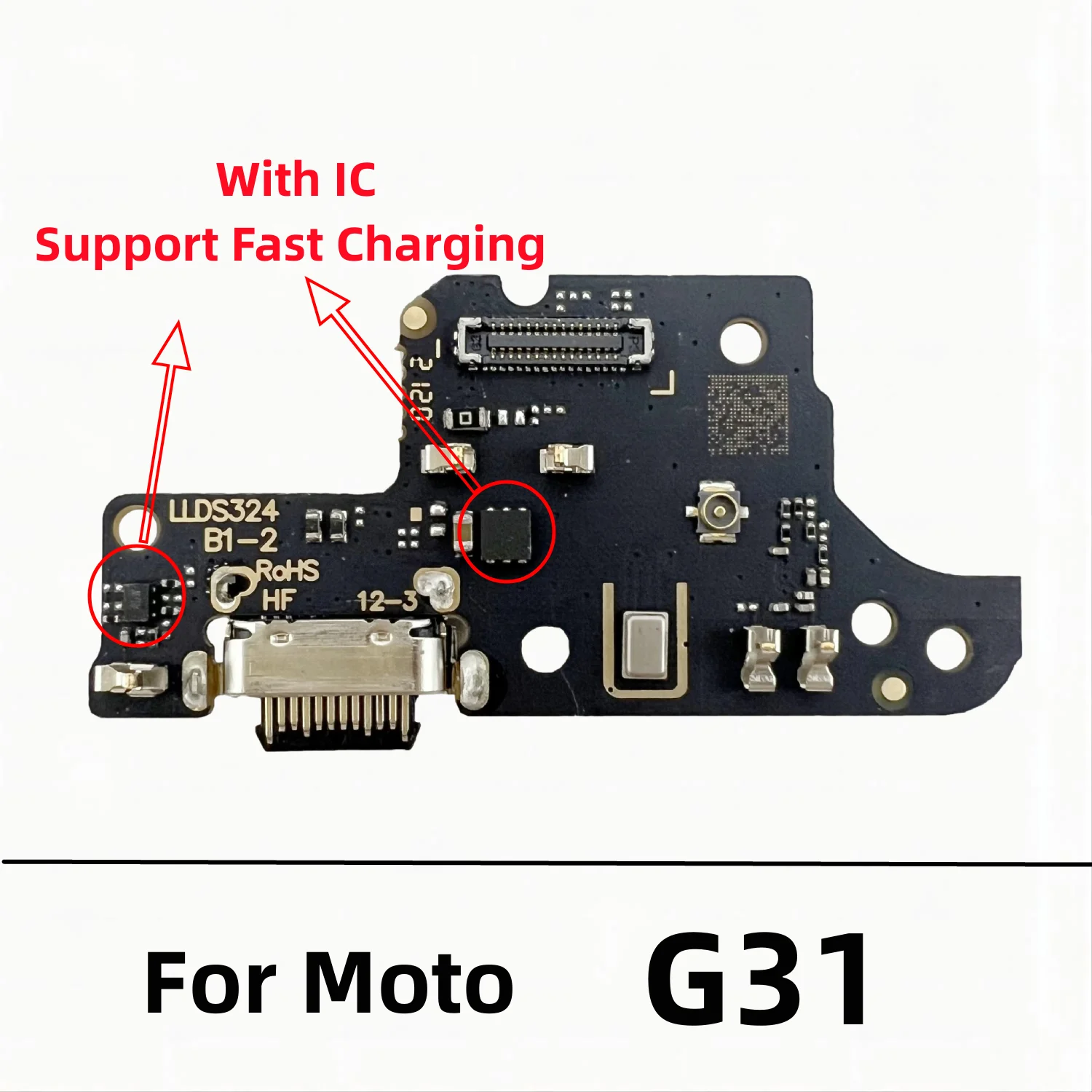 USB Charger Dock Connector Board Charging Port Flex Cable For Motorola Moto G10 G20 G50 G60 G60s G100 G31 G41 G71 G82 G22 G200