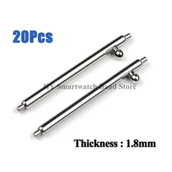 20pcs Quick Release Metal Watch Band Spring Bars - Various Sizes & Thicknesses - 23mm (1.8mm - 20pcs)