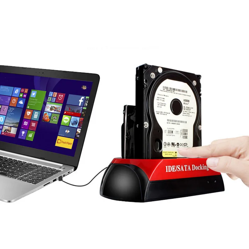 2.5인치 3.5인치 IDE Dropship용 USB 2.0 2.5 3.5인치 IDE 듀얼 슬롯 도킹 스테이션