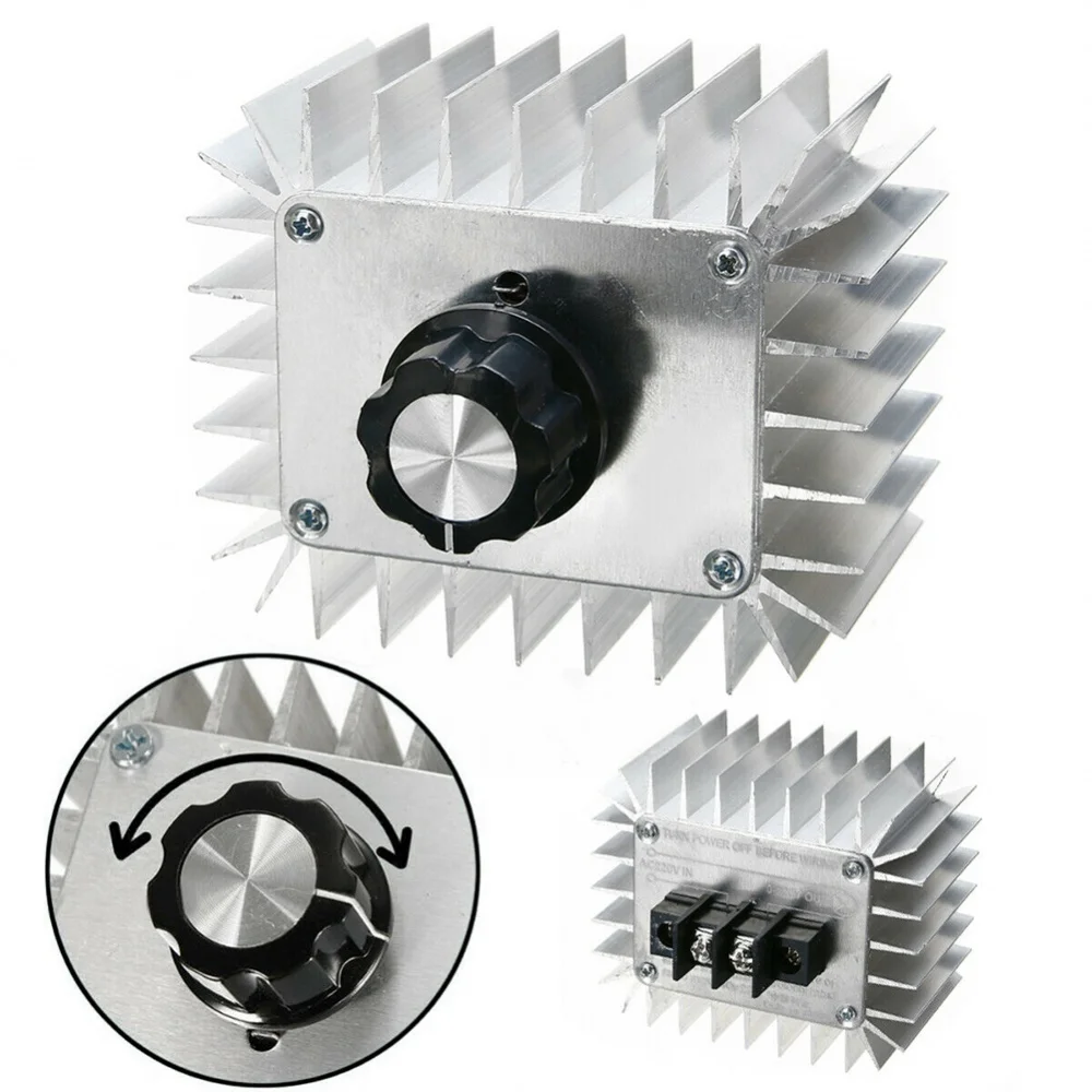 Alimentatore 220V 5000W Scr Regolatore Di Tensione Regolatore Di Velocità Del Motore Dimmer Di Regolazione Della Luce Termostato Regolatore Di Velocit