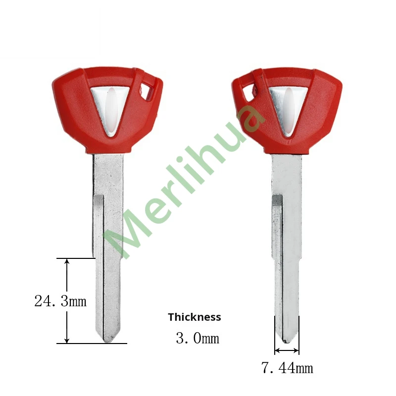 Kawasaki motorcycle key, suitable for: Kawasaki Ninja NINJA400 600 Z400 Z800 Z900 Z1000 motorcycle key embryo(Can install chips)