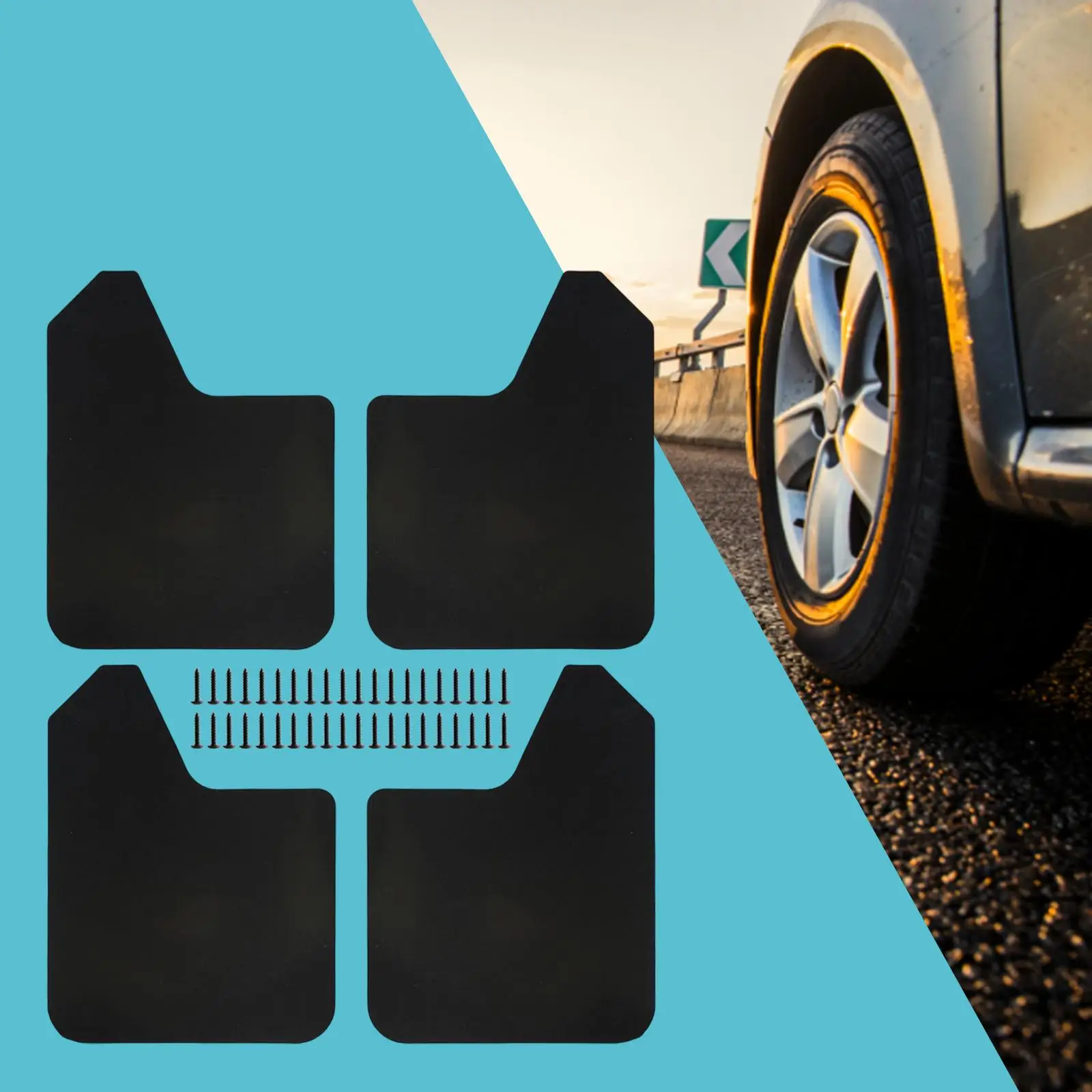 Universal Front & Rear Car Mudflaps 4
