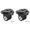 Universal Bike Computer and Camera Mount with Headlight Holder and Adapter Bracket (2PCS Convex)