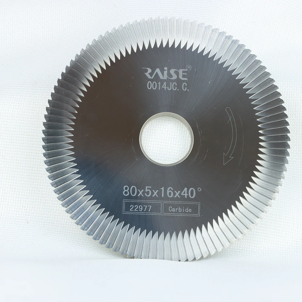 

Original Raise 0014JC.C Key Cutter Key Cutting Saw Blade Milling Cutter 80x5x16mm For 100G2 G3 Q29 Carbide Face Milling Cutter