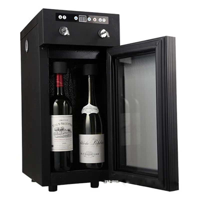 Red Wine Refrigerated Dispenser Desktop Commercial Compressor Refrigeration Nitrogen Freshkeeping Temperature Grape Wine Cabinet