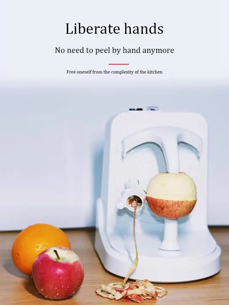 Description Picture 4 of itemMultifunction Electric Peeler For Fruit Vegetables Automatic Stainless Steel Apple Peeler Kitchen Potato Cutter Machine