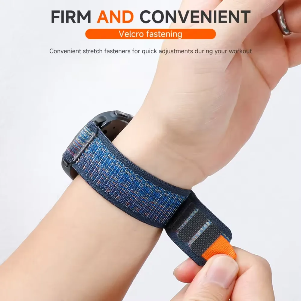 Breathable Trail Nylon Loop Strap - 20/22mm Adjustable Bracelet