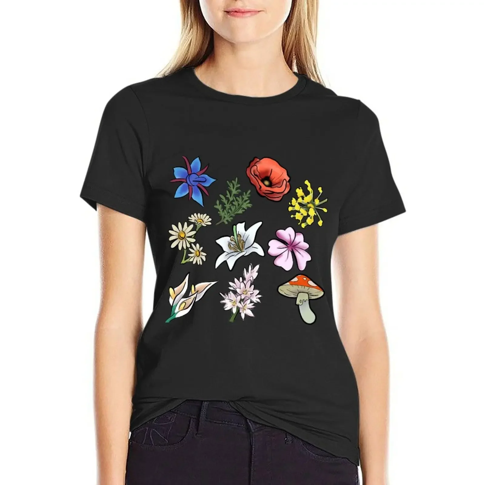 SpiritFarer Spirit Flower Pack Classic T-Shirt summer tops lady clothes anime clothes designer clothes Women luxury