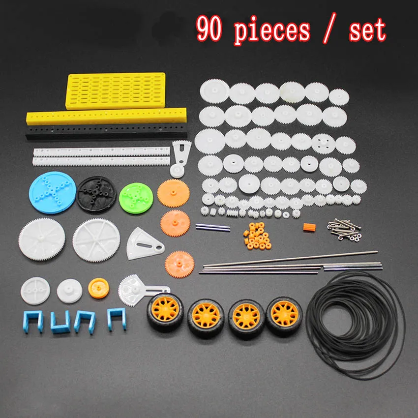 Description Picture 4 of item90PCS/set styles Plastic All Module 05 Robot Parts Reduction Gear Bag Toothed Wheels Gears DIY Motor Gear Toy Accessories