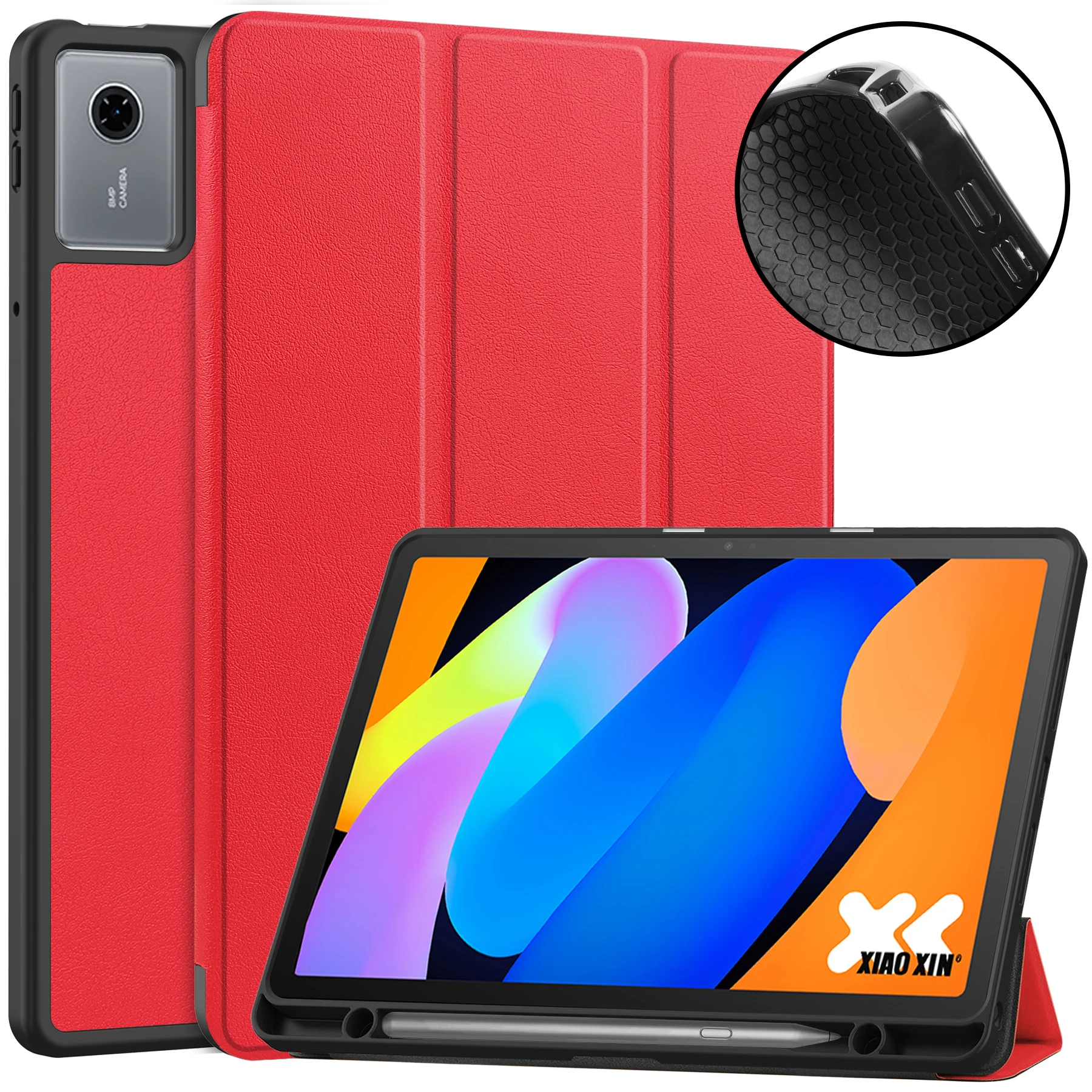 Premium 11 TPU Leather Magnetic Tablet Cover with Pen Slot
